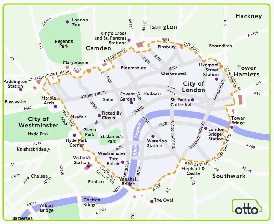 Ultra Low Emission Zone Map